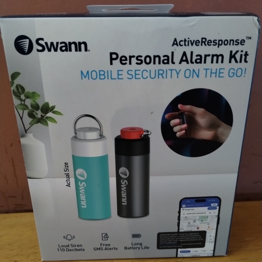 New Swann Active Response Personal Alarm Kit Mobile Security On The Go